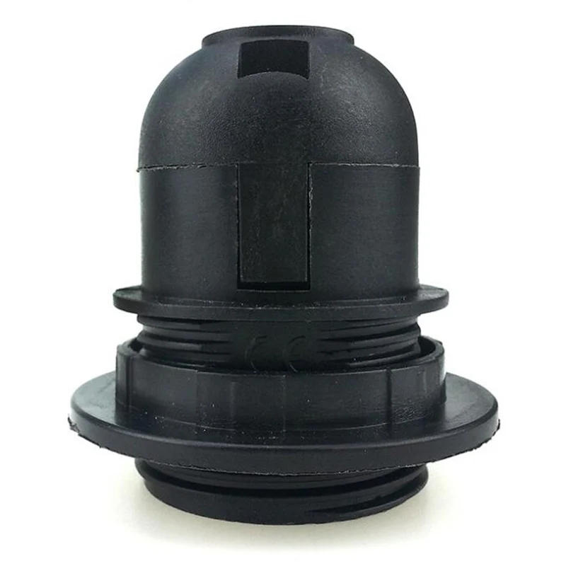 Description Picture 4 of item1pcs e27 Light Bulb Lamp Holder Base Converter Socket Lampshade electric Splitter Screw Black White for home led bulb lighting