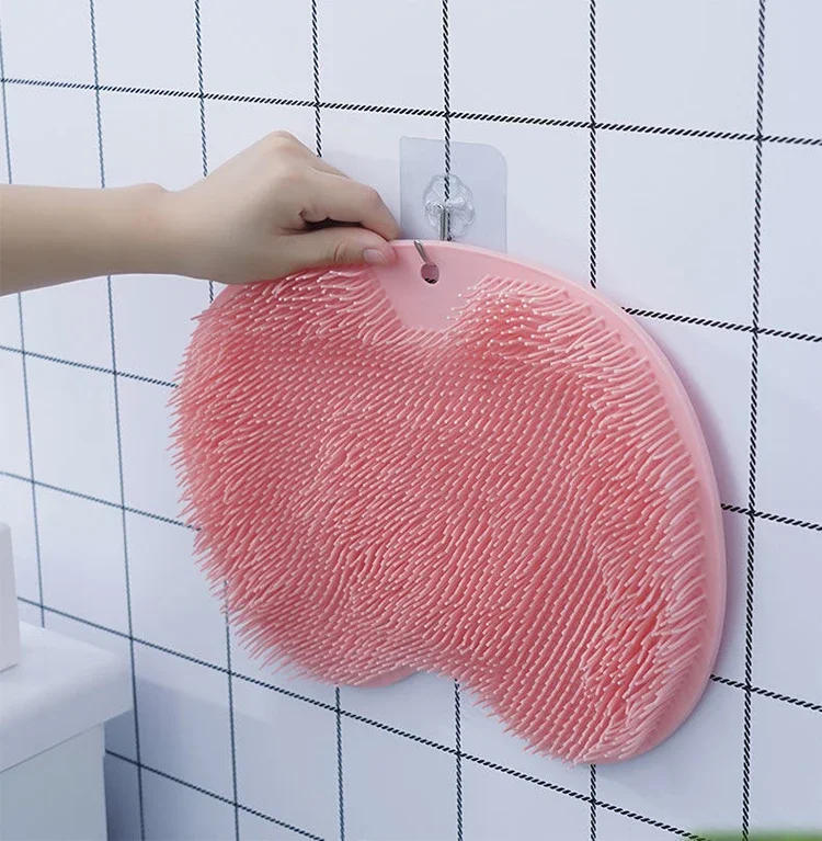 Description Picture 6 of itemSilicone Rub Back Brush Bathroom Non-slip Wash Foot with Sucker Bath Massage Foot Exfoliating Brush Pad Bath Brush Foot Scrubber