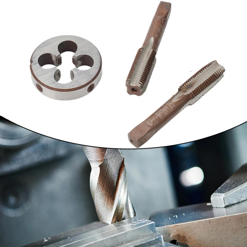 Description Picture 2 of item3pcs Right Hand Thread Tap And Die Set HSS M12 X 1.25mm Taper And Plug Tap And M12 X 1.25mm Die Metric Thread