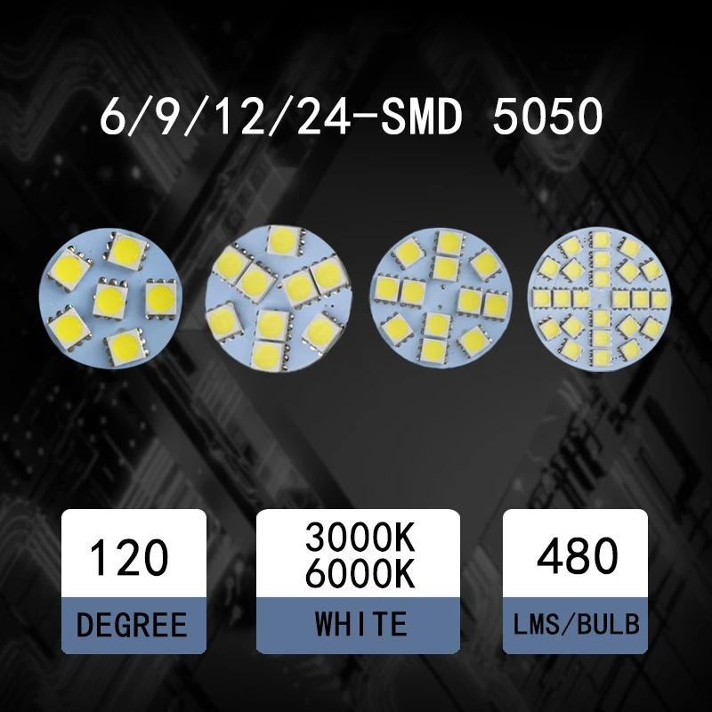 Description Picture 4 of itemMini G4 Back Pin Round Board LED Bulb DC 12V 24V 1W 2W 3W Cold Warm White Lamp For Car Boat Home Spotlight Cabinet Lighting