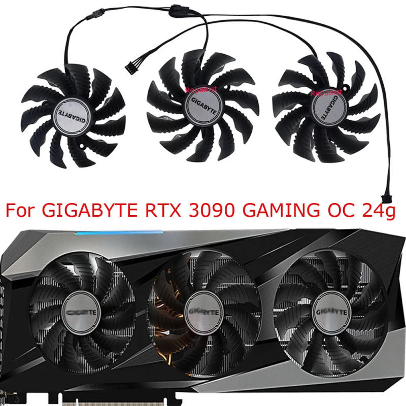 Description Picture 6 of item3Pcs/Set,87MM T129215SU 82MM T128015SU,Graphics Card Fan,For GIGABYTE RTX 3090 3070Ti 3080 3080Ti GAMING OC,Video Cards Cooling