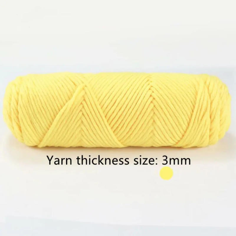 Description Picture 5 of itemPure Colour Series  Lover Yarn 100g Milk Cotton Yarn Woolen Yarn 8 ply Thread for Knitting Scarf Wool Handmade DIY Scarves Gift