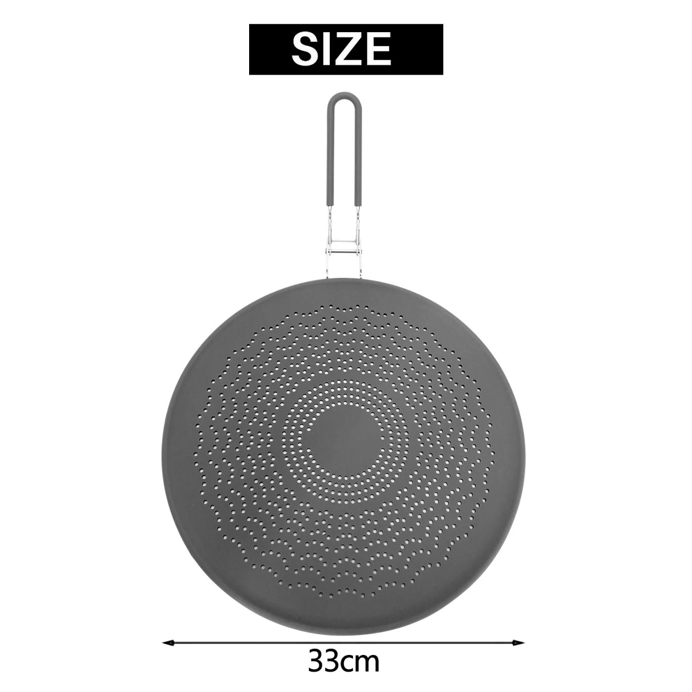 Description Picture 3 of itemABYN-Silicone Splatter Screen,Grease Splatter Guard With Folding Handle,For Cooking Splatter Guards&Fry Pan,13 Inch