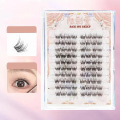 10 Rows Long Thick False Eyelashes Ultra-lightweight Eyelash Extension Natural Cosplay Fake Eyelashes For Beginner Makeup Tools