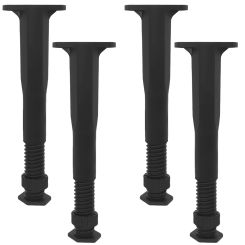 4 Pcs Furniture Bed Riser Center Frame Slat Feet Pp Adjustable Legs Replacement