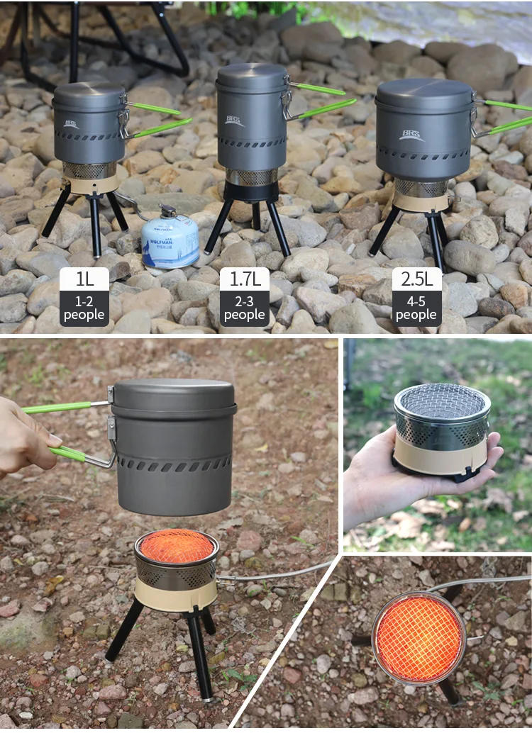 Description Picture 5 of itemBRS REACTOR Pot and Stove Combine Camping Cookware Set with Quick Heat Technology