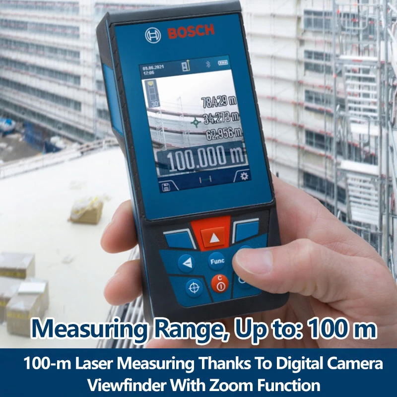 Description Picture 4 of itemBosch 100 Meters Laser Rangefinder Inbuilt Bluetooth Camera GLM 100-25 C Professional Hight Precise Laser Distance Measure