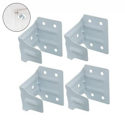 4pcs White Steel Blinds Center Support Mounting Bracket Holder for Blind Shutters Window Hardware