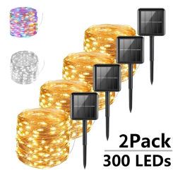 7M/12M/22/32M Solar Led Lights Outdoor Festoon Led Waterproof Garland Fairy Light String Christmas Party Garden Solar Lamp Decor
