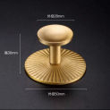 Solid Brass Handles for Cabinets and Drawers Single Hole Knobs with Backplate Copper Wardrobe Pulls Modern Furniture Hardware