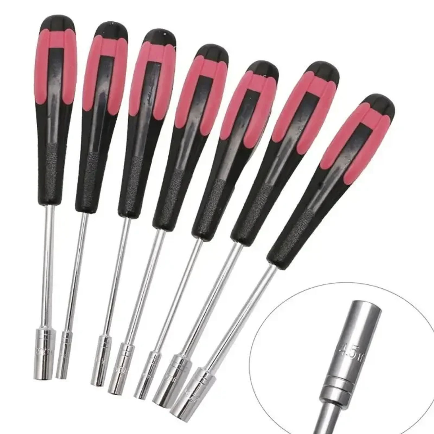 Description Picture 6 of itemHigh Quality Hexagon Screwdriver Nut Driver Magnetic Socket Wrench Screwdriver Set Outer Hexagon Socket Sets
