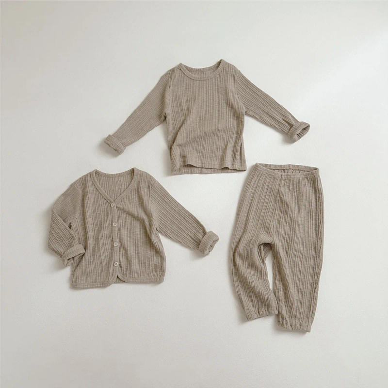 Description Picture 6 of item2025 Spring New Baby Long Sleeve Coat Solid Color Infant Girl Cotton Cardigan Kids Boys Casual Jacket Toddler Sunscreen Tops