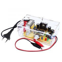Regulated Power Supply DIY Kit LM317 Adjustable Voltage AC 220V to DC 1.25-12V Stabilized   laboratory EU /US Plug