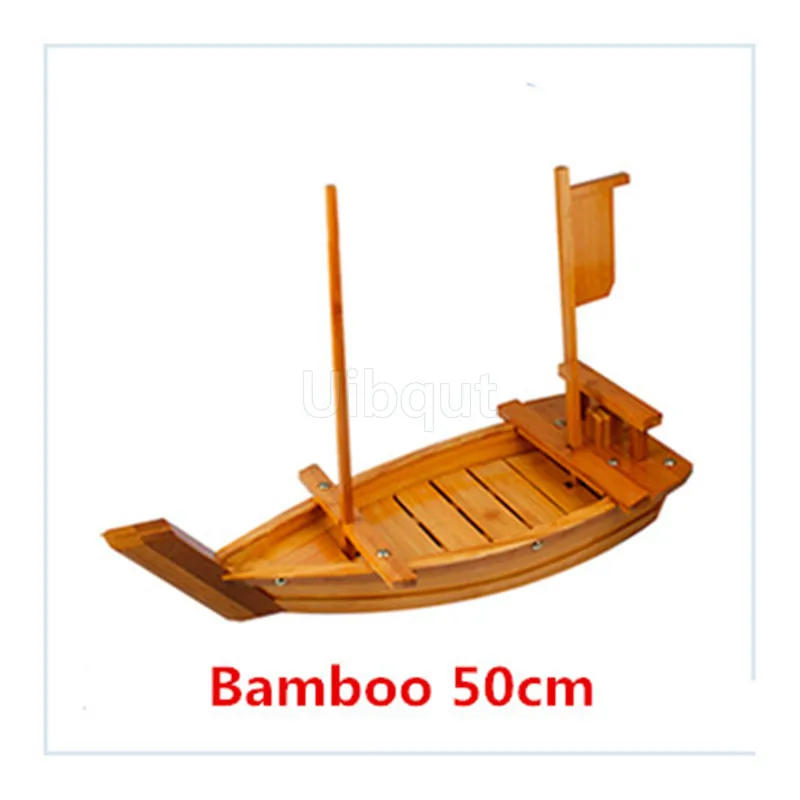 Description Picture 5 of itemJapanese Cuisine Sushi Boats seafood Tool Wooden Shop Model Wood Handmade Simple ship Sashimi Assorted Cold Dishes sushi plate
