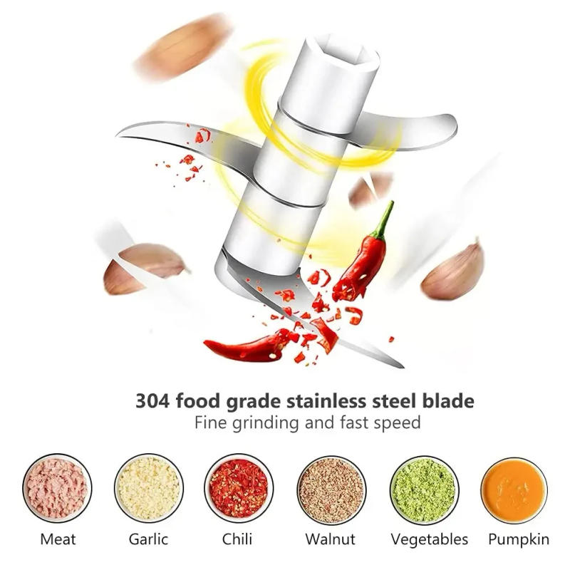 Description Picture 4 of item250ml Electric Garlic Chopper Meat Grinder Garlic Masher Machine Sturdy Durable Crushed Ginger Vegetable Crusher Kitchen Tool