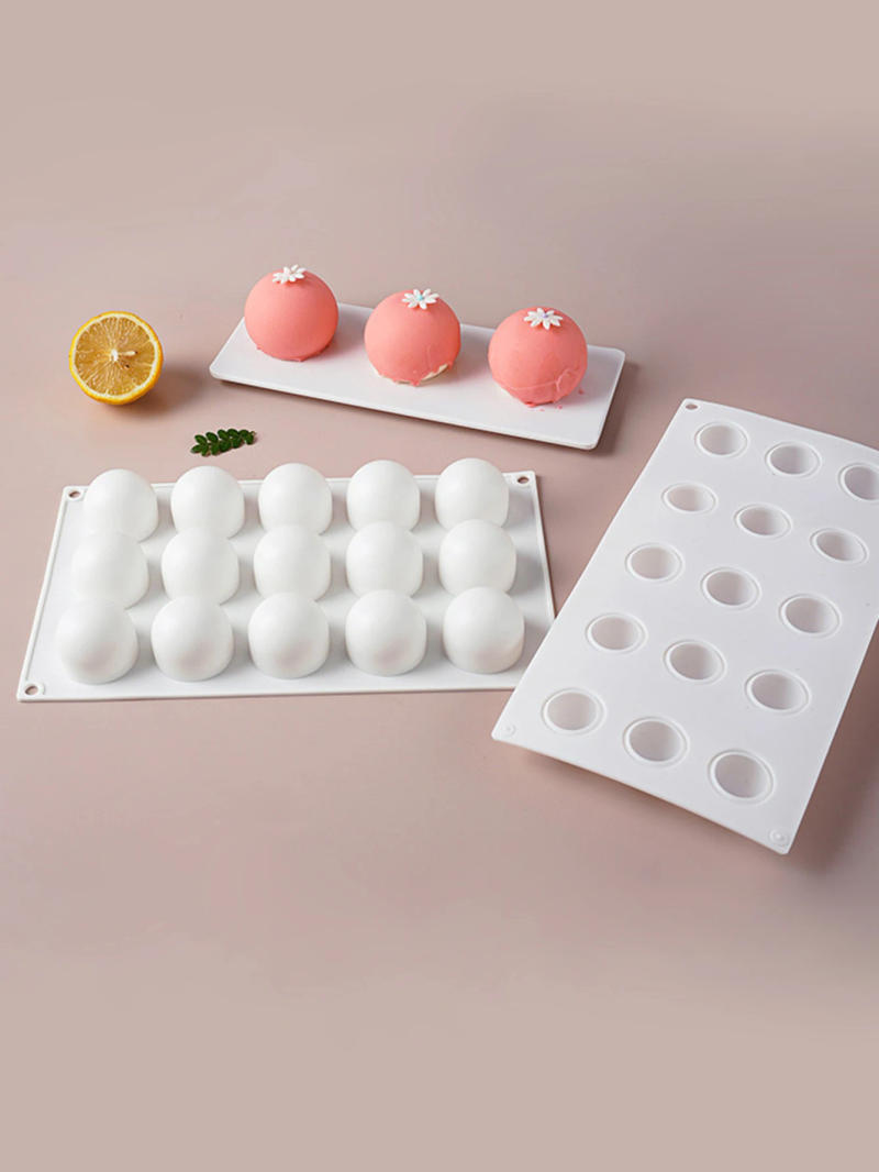 Description Picture 5 of itemFeiskoo 3D Ball Silicone Mold For Baking Non-Stick Sphere Baking Mold For Mousse Cake Fondant Sugarcraft Dessert Pastry Tools