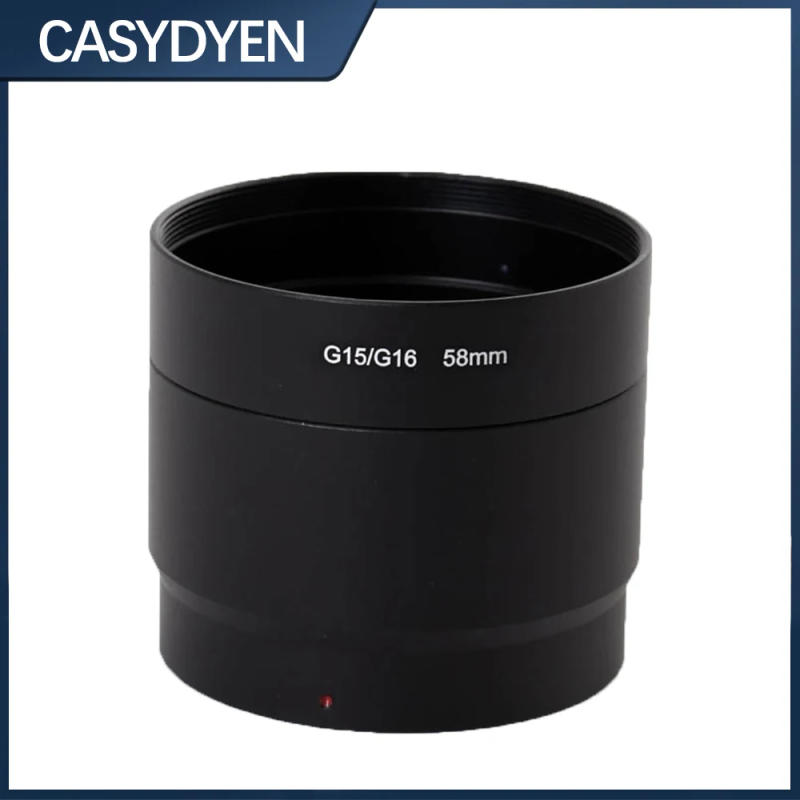 Description Picture 2 of item58mm Metal Lens Adapter Tube 2 Pieces Lens Filter Adapter Tube For Iconic Brand G15/G16 Digital Camera