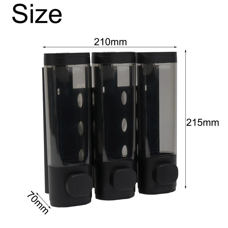 Description Picture 4 of item3-in-1 Soap Dispenser Wall Mounted Shower Soap Dispenser Shower Gel Detergent Dispenser For Bathroom Organizer Accessories