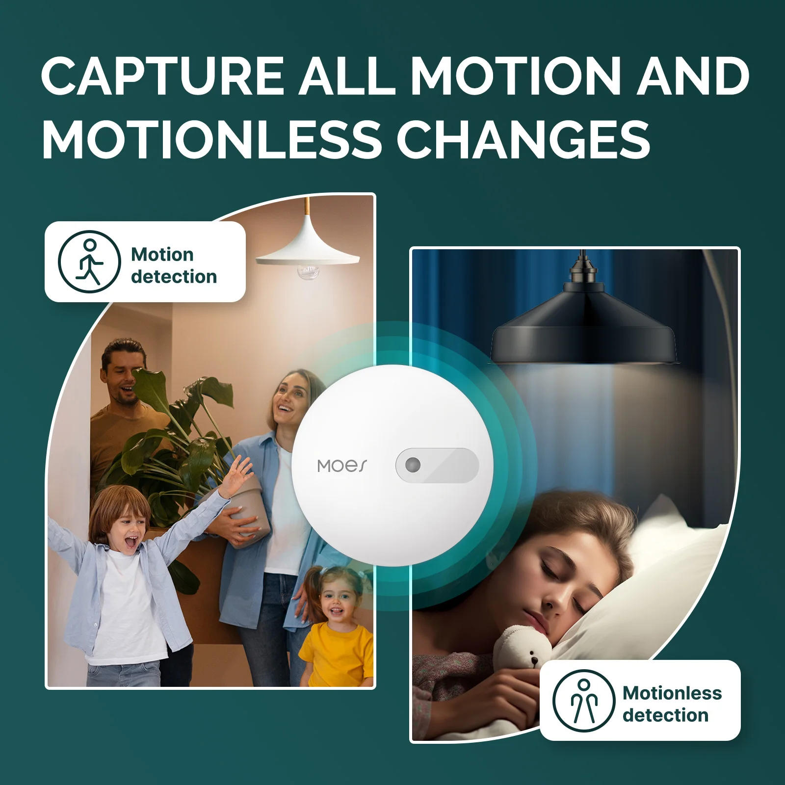 Description Picture 5 of itemZigBee Human Presence Sensor Detector Radar Wave Detection Sensor for Home Security Tuya Smart Human body Exists Sensor