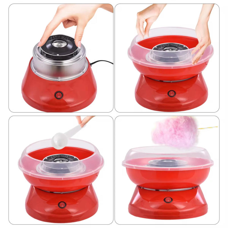 Description Picture 4 of itemMini  Children's Cotton Candy Machine - C450 Stainless Steel Bottom Slot Flavor and Color Matching as You Like
