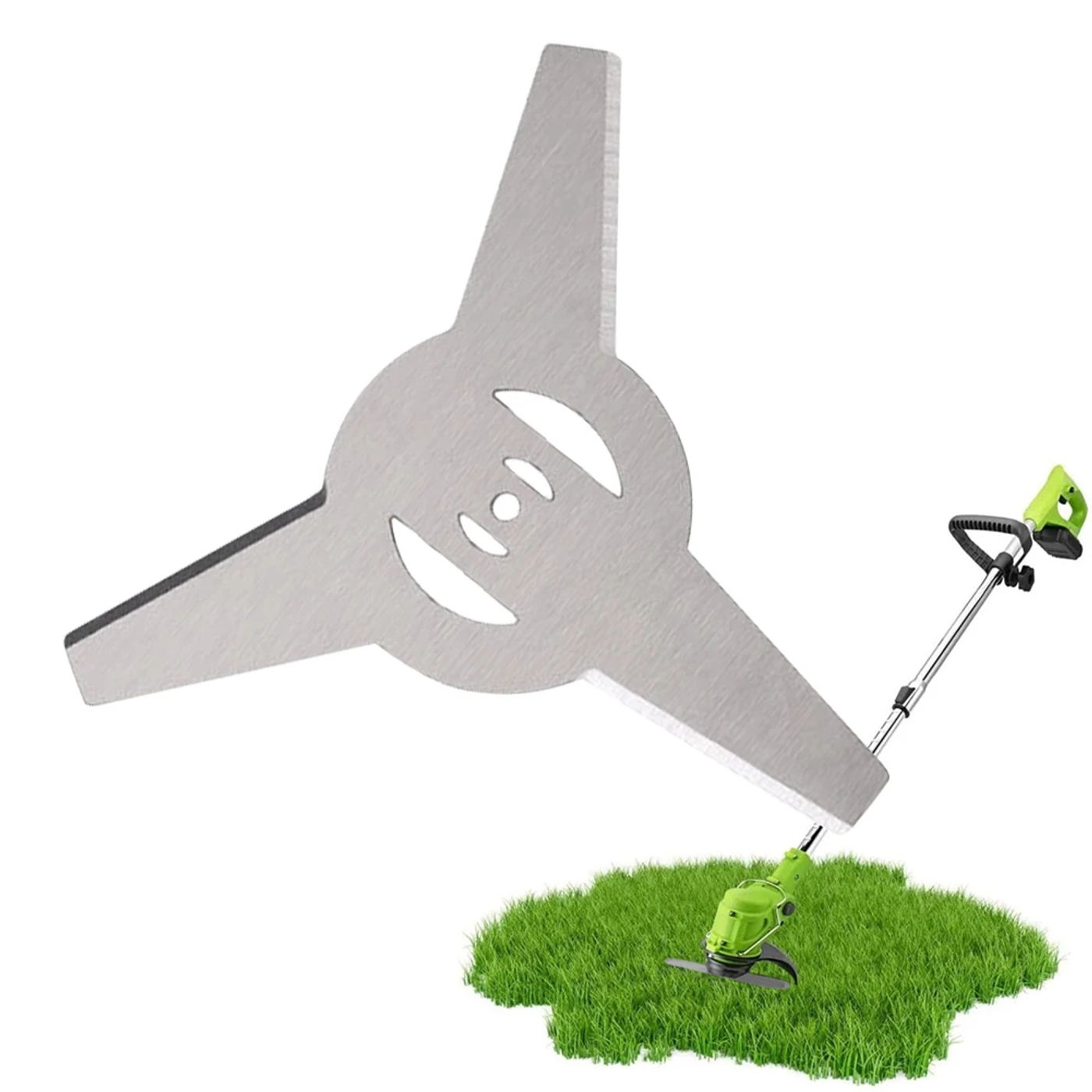Description Picture 4 of item1pc Lawn Mower Saw Blade Metal Blades 150mm Mowing Grass Replacement Silver Steel Animal Husbandry Grass Trimmers