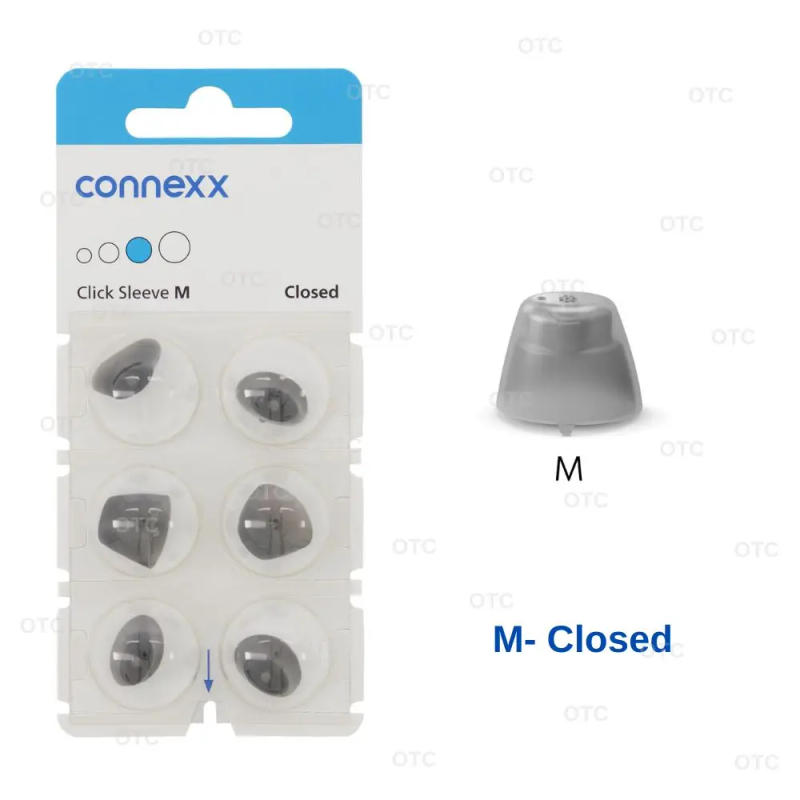 Description Picture 5 of itemSignia Rexton Vibe hearing aid open dome connexx click sleeve closed earbuds for CIC ITC hearing aids hearing aid accessories