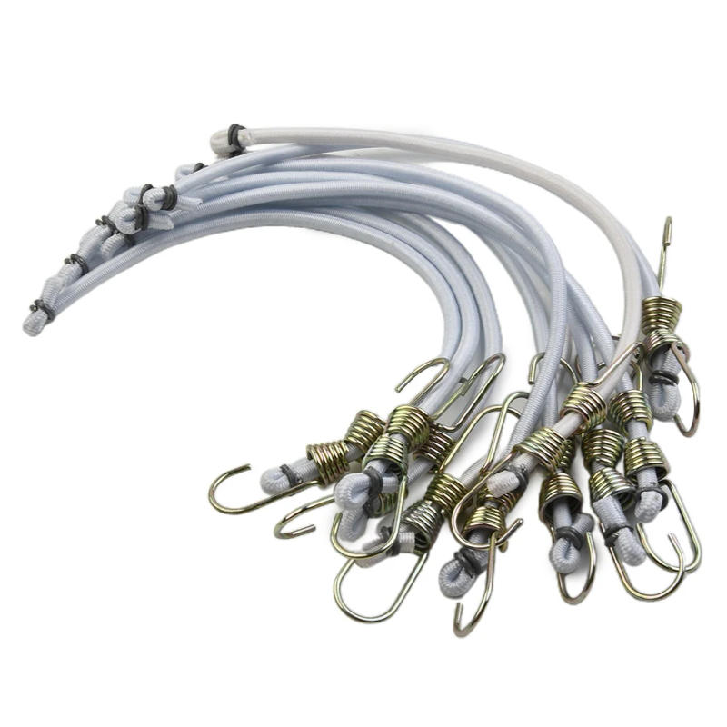 Description Picture 5 of item10pcs/Pcak 30cm Heavy Duty Elastic Stretch Cord Bungee Cords For Tent Car Luggage Kayak Boat Canoe Bikes Camping Accessories