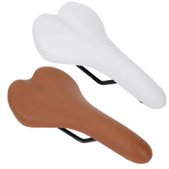 Mountain Road Bike Saddle Seat PU Leather Ergonomic Streamlined Design Comfortable Shockproof Cycling Bicycle Cushion