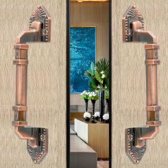 European Antique Door Handle Aluminum Alloy Door Handle For Furniture Cabinets Drawers Wardrobes Sliding Door Handle Accessories