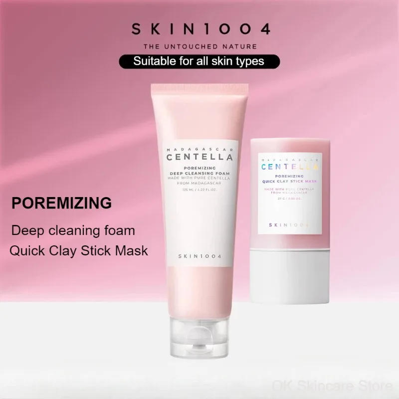 Description Picture 2 of itemFacial Cleansing Set Centella Cleansing Foam,Poremizing Quick Clay Stick Mask and Gentle Makeup Remover Oil Pore Care 2pcs Set