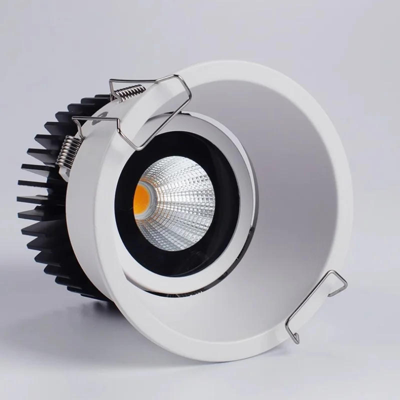 Description Picture 5 of itemDimmable Recessed Anti Glare COB LED Downlights 10W 15W 18W LED Ceiling Lamps Indoor Lighting AC110V/220V