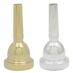 6 1/2AL Alto Trombone Mouthpiece Gold Silver Plated Brass Musical Instrument Accessory Small Handle Alto Trombone Mouthpiece