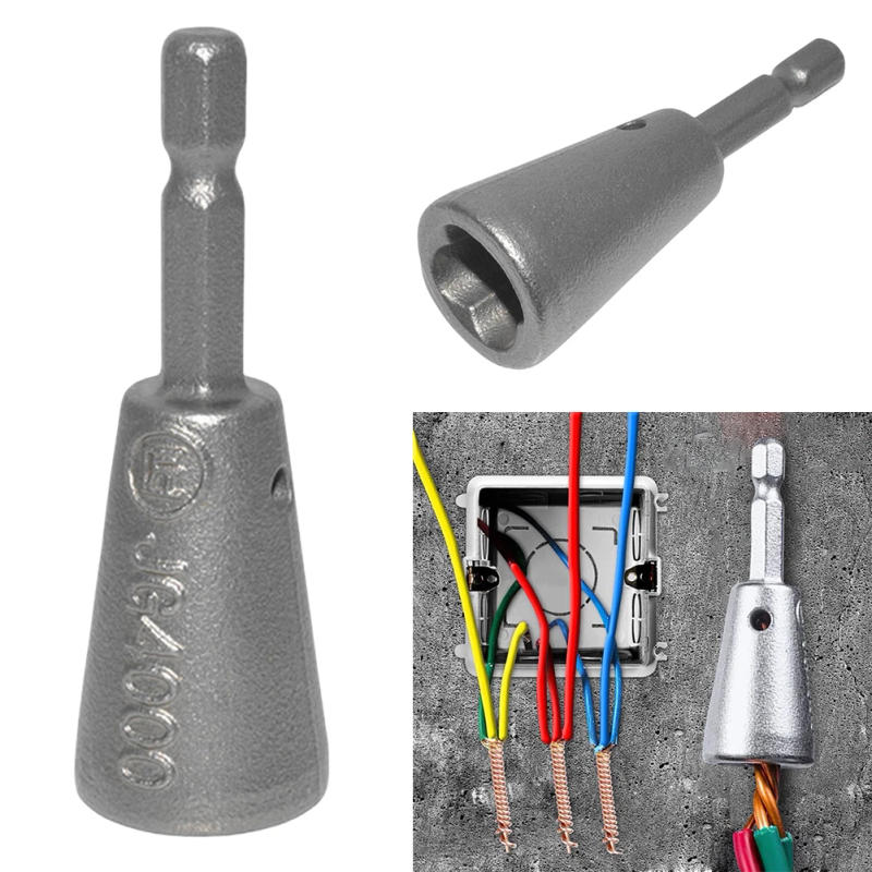 Description Picture 6 of itemWire Twisting Tools Hexagonal Handle Quick Twisting Connector Electrical Cable Twister for Electrical Power Drill Drivers