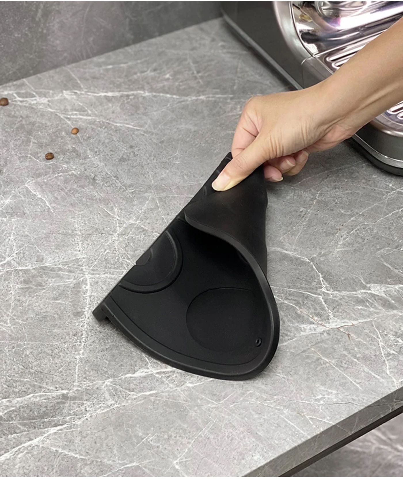 Description Picture 4 of itemEspresso Coffee Tamper Mat Silicone Tamping Holder Anti-Skid Corner Pad For Delonghi Breville Portafilter Barista Accessories