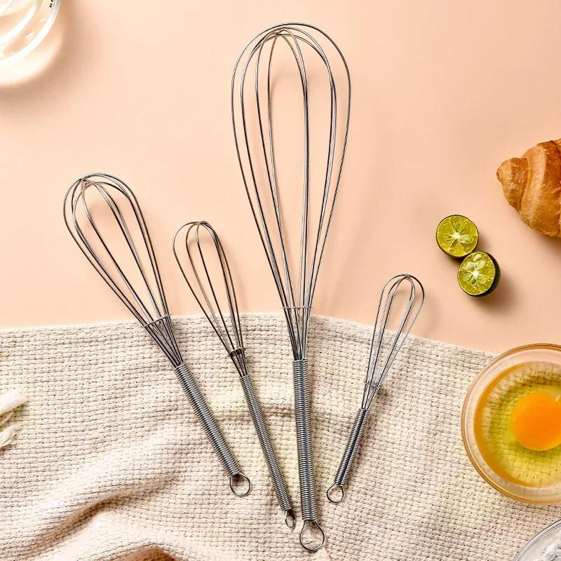 Description Picture 6 of itemMultifunctional Mini  Rotary Manual Egg Beater Mixer Kitchen Egg Whisk Bake Tool Egg Agitator Stainless Steel Eco-Friendly New