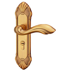 European Style Yellow Antique Indoor Door Lock Room Small 50 Indoor Aluminum Alloy Set Handle Lock