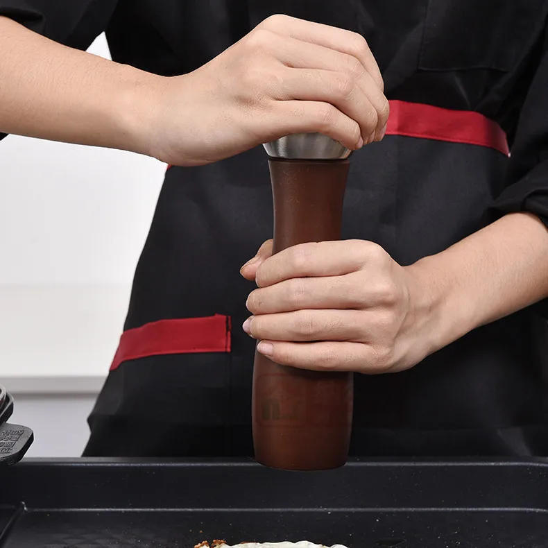 Description Picture 5 of itemLeeseph Premium Beech Pepper Mill, Salt and Grinder - Precision Carbon Steel Rotor Use for Peppercorn, Sea Salt,
