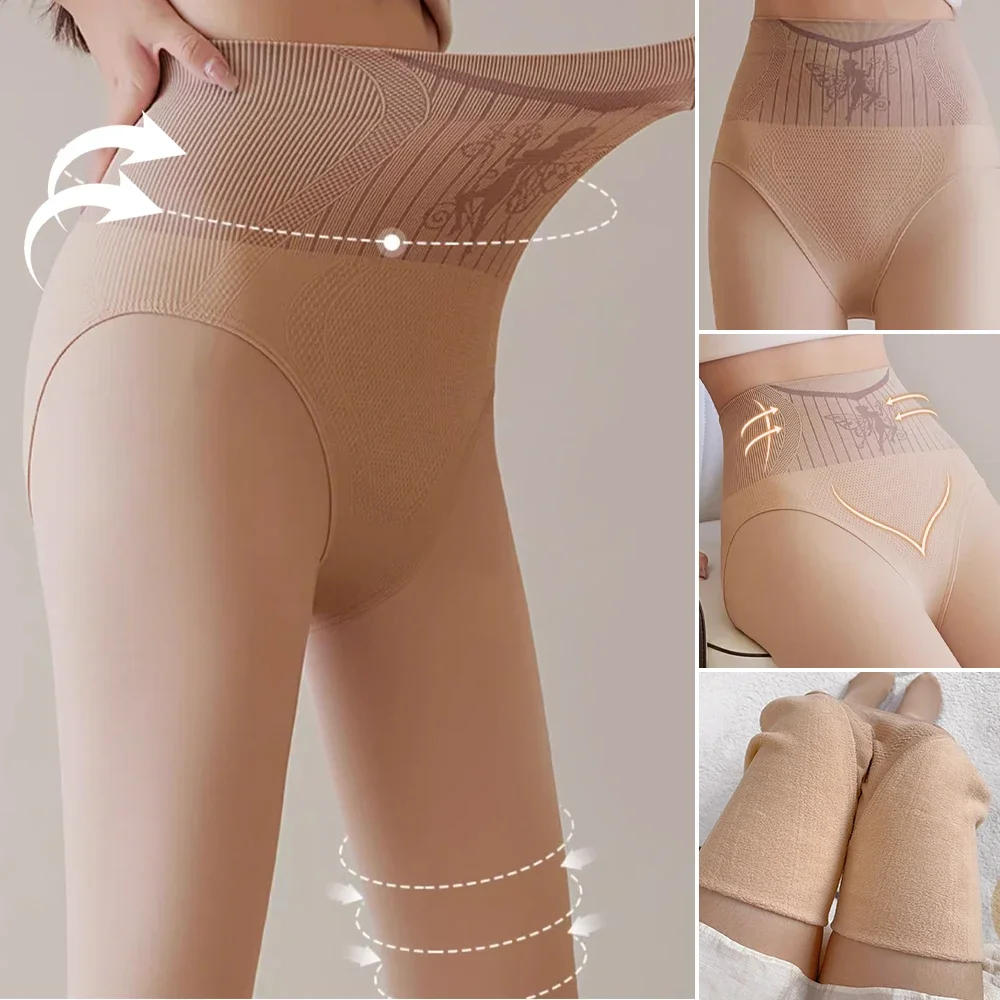 Description Picture 3 of itemThicken Warm Tights For Women Winter Thermal Stockings Leggings Sexy Translucent Fleece Velvet Tights Pantyhose Female Pants