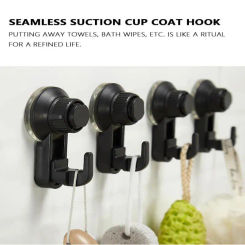 Strong Suction Cup Hook Free Punch Suction Cup Clothes Hook Bathroom Kitchen Vacuum Hook Multi-Purpose Hooks