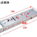 Broken Bridge Aluminum Flat Door Lock Body