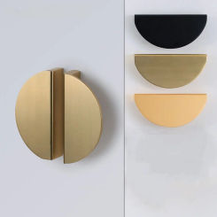 American Cabinet Handles Black Gold Aluminum Alloy Kitchen Cupboard Pulls Drawer Knob Door Furniture Handle Hardware