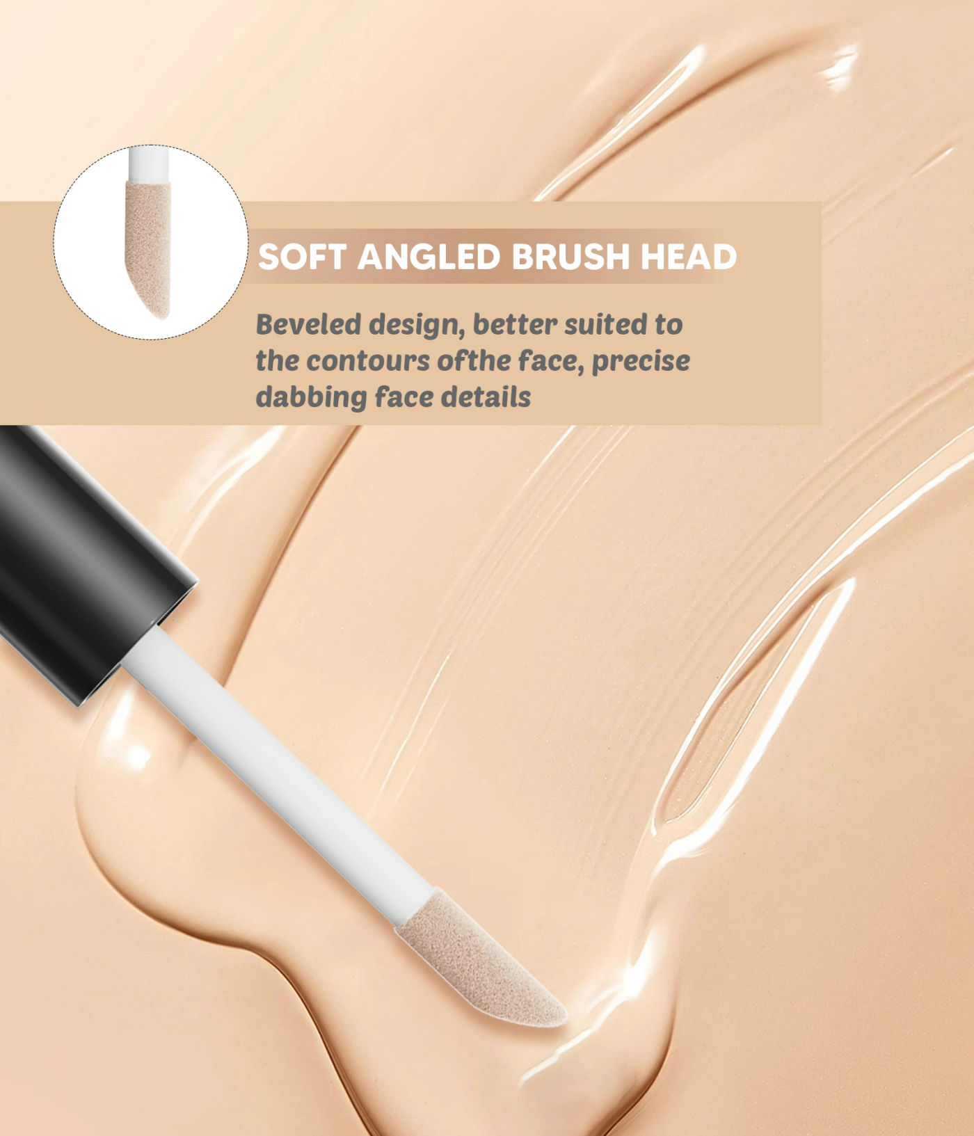 Description Picture 6 of itemWaterproof Full Coverage Concealer For Dark Circles Tattoos Blemishes Brightening Long Lasting Makeup Face Spots Formula