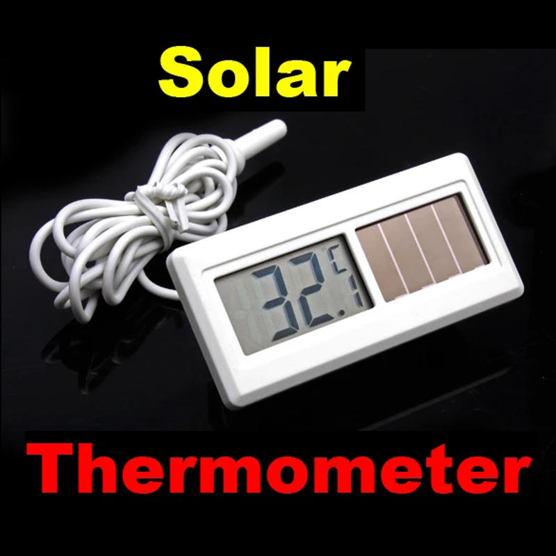 Description Picture 5 of itemMini LCD Digital Thermometer Solar Powered Thermometer Potable Household Solar Temperature Testing Gauge Instruments with Cable