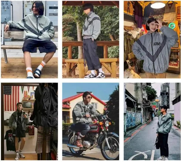 Description Picture 4 of itemRetro Jacket Men Women ARMY Embroidery AMEKAJI Jackets Outdoor Baseball Training Outwear Motorcycle Casual Loose Sports Coat