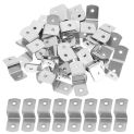 150 Pcs Corner Code Hardware Hook Z Clips for Table Tops Fasteners Desk Picture Framing Supplies Photo Frame Hanger Connector