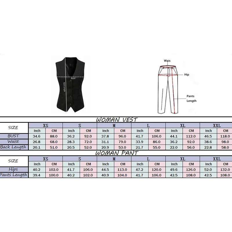 Description Picture 3 of itemYouthful Woman Clothes Women's 2024 New Solid Color Vest and Pants Two-piece Set Simple Casual Vest Two-piece Set Vests Tailored