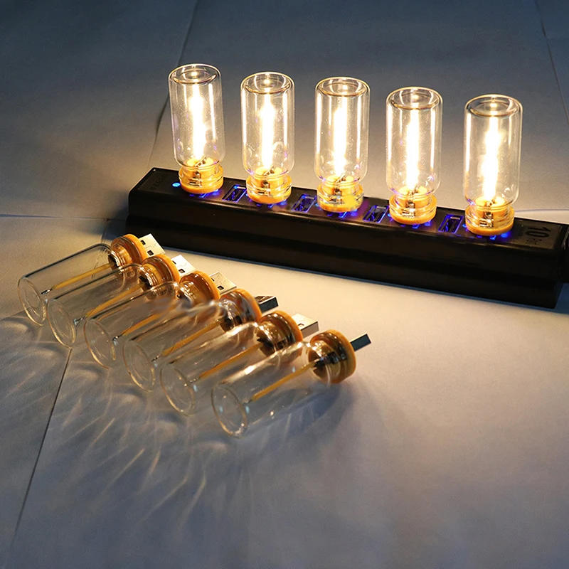 Description Picture 2 of item1PC Bedroom DIY Decoration USB Touch Control LED Filament Night Light Atmosphere Light Edison Bulb Incandescent Lamp