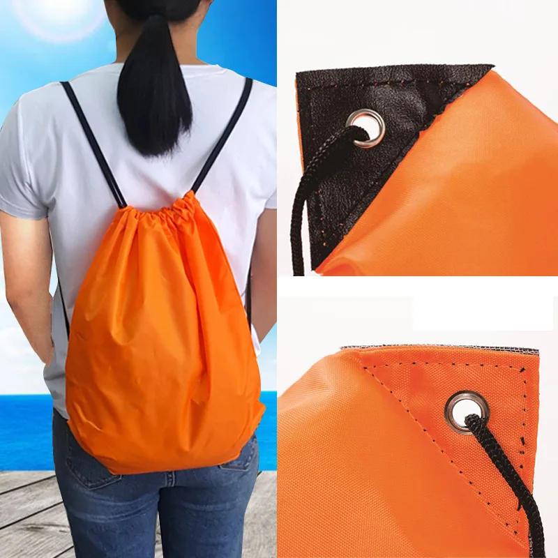 Description Picture 3 of itemOutdoor Bags Oxford Cloth Waterproof Backpack with Drawstring for Swimming Beach Climbing Sports Travel