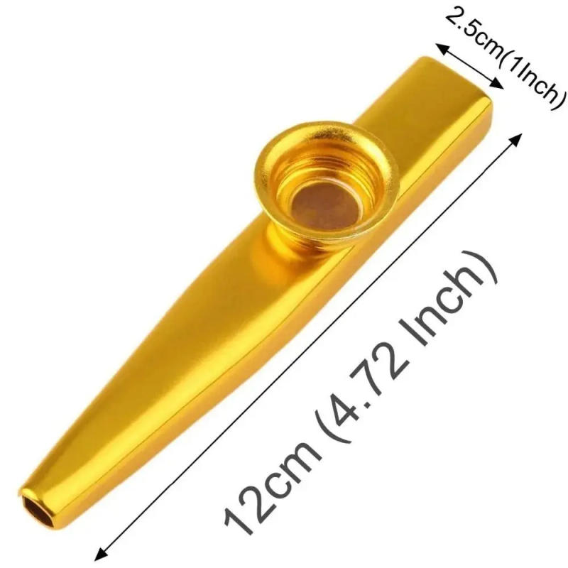 Description Picture 3 of itemMetal Kazoo Harmonica Mouth Flute Kids Party Gift Musical Instrument Professional Performce Diaphragm Guitar Ukulele Lovers