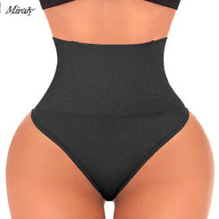 Seamless Thong Shapewear Women High Waist Tummy Control Panties Slimming Underwear Butt Lifter Belly Waist Trainer Body Shaper